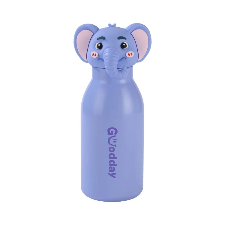 450 ml-es Cartoon Head gyermek rozsdamentes acél vízpohár