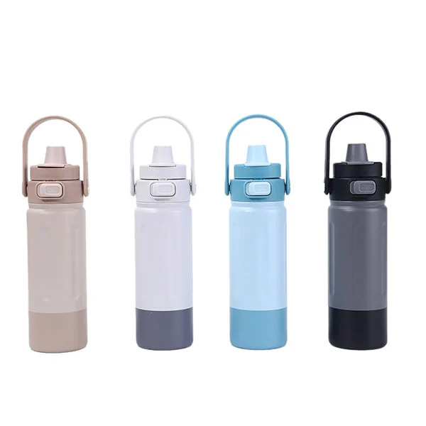 Rozsdamentes acél sportpalack fogantyúval